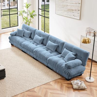 "GDFStudio - Chenille 4-Seater 173.2"" Deep Seat Sofa Couch"