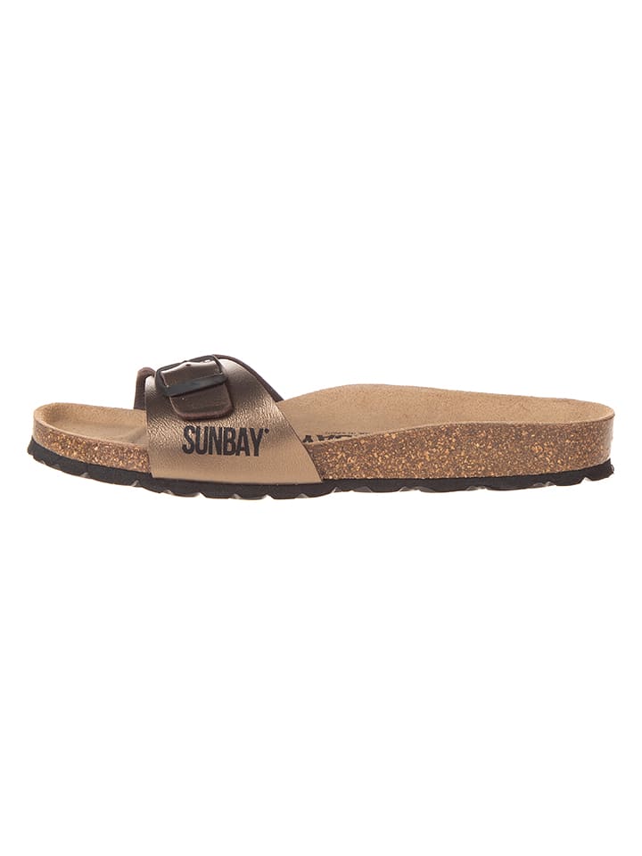 Sunbay Pantoletten "Jasmin" in Hellbraun - 38