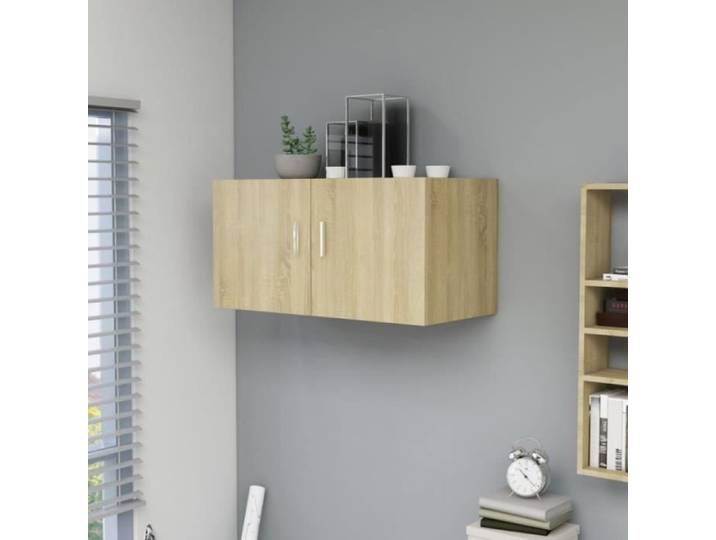 Armoire murale - VIDAXL - Chêne sonoma - 80x39x40 cm - 2 portes - Contemporain
