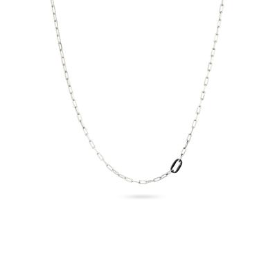 Silberkette KUZZOI "Halskette Gliederkette Modern Herren 925 Sterling Silber" Gr. 55, silber, Halsketten, Herren, Silber 925 (Sterlingsilber), Silberkette