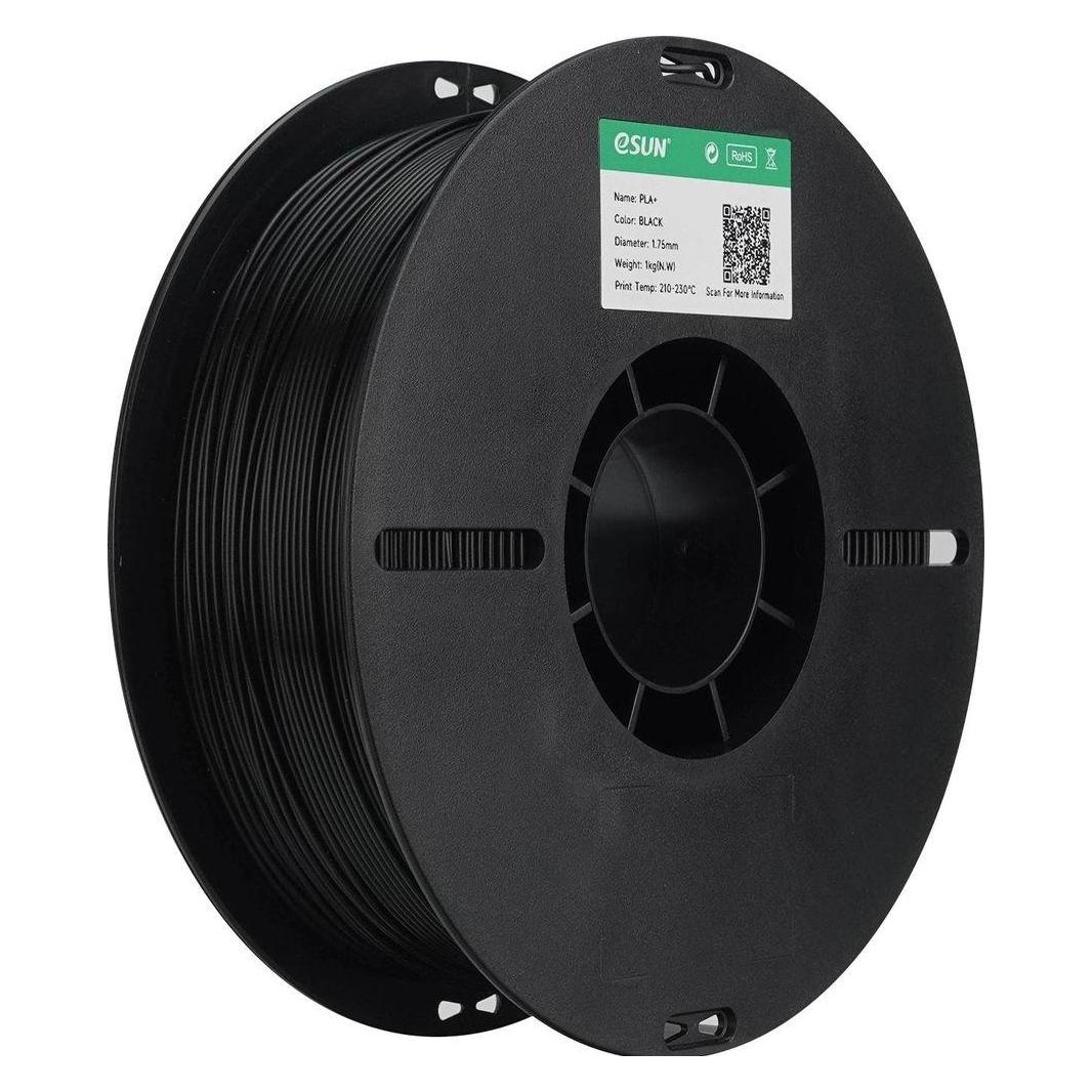 eSUN PLA+ 1.75mm Schwarz 1Kg (PLA+, 1000 g, 1.75 mm) (PLA+175B1)