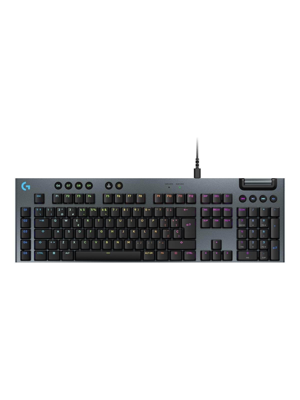 Logitech G915 X Wired - 100% Full-size - Tactile - Gaming Tastatur - Spanisch - Schwarz