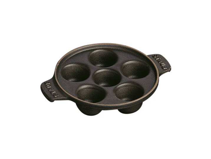 STAUB Staub slakkenbord gietijzer Ø14 cm Zwart