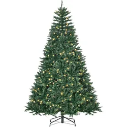 KÜNSTLICHER Weihnachtsbaum, 210 cm Christbaum mit 2154 Spitzen, 700 LED-Leuchte