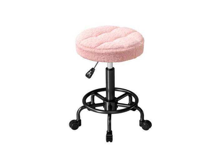 Tabouret de travail - FurnitureR - Réglable 50-66 cm - Rotation 360° - Rose