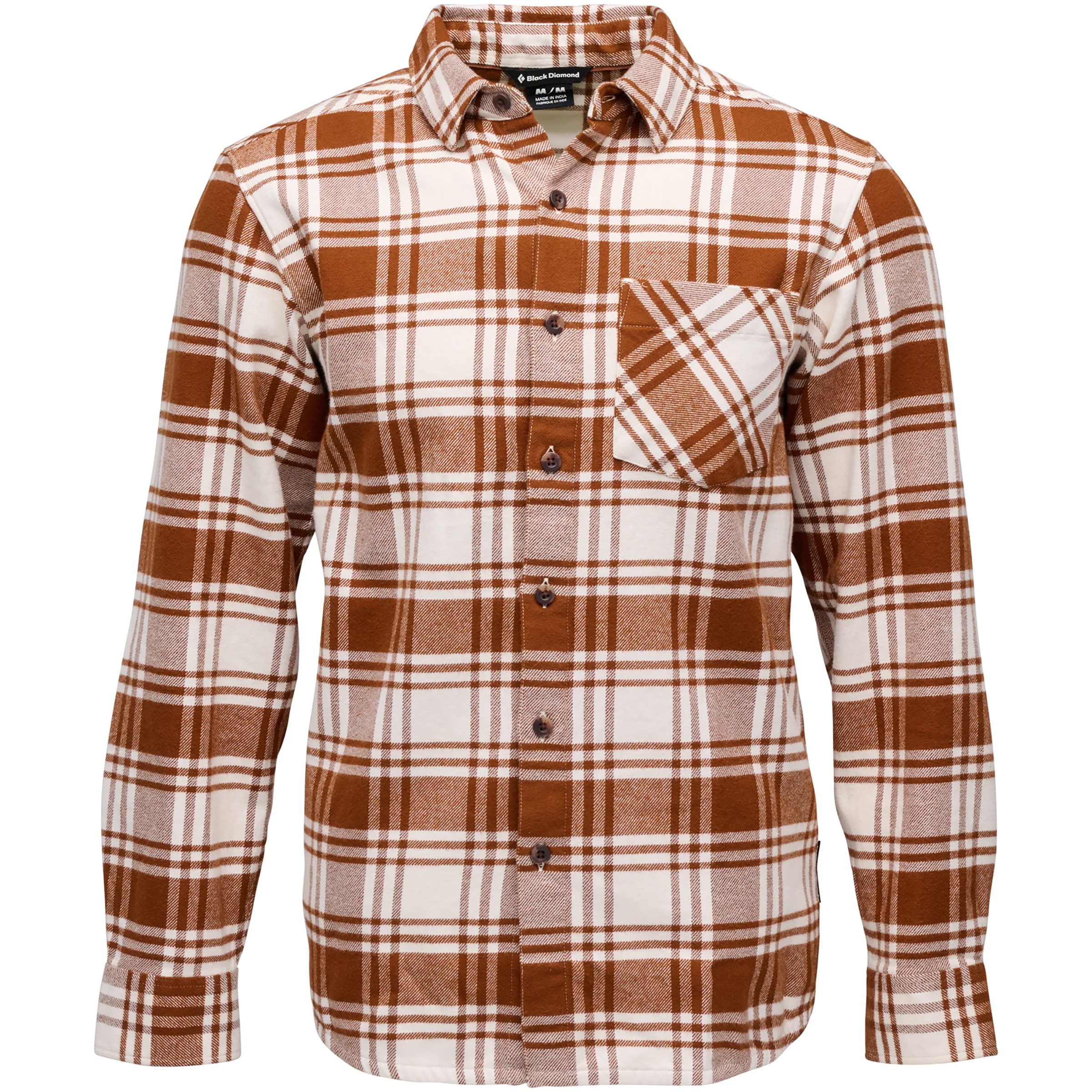 Black Diamond Project Flannel Herren Hemden braun Größe S Lifestyle Widerstandsfähig