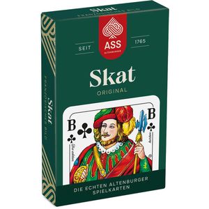 ASS Kartenspiel Altenburger, 10045027, Skat, ab 8 Jahre, 3 Spieler, Französisches Bild