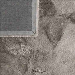 TT Home, Teppich, Wohnzimmer Hochflor Teppich Langflor Soft Kaninchenfell Fell Imitat Weich (120 cm)