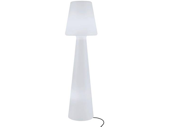 Newgarden Aussenstehleuchte Lola, Weiß, Transparent, Kunststoff, 165 cm, LED-Leuchtmittel austauschbar, Lampen & Leuchten, Außenbeleuchtung, Außenleuchten