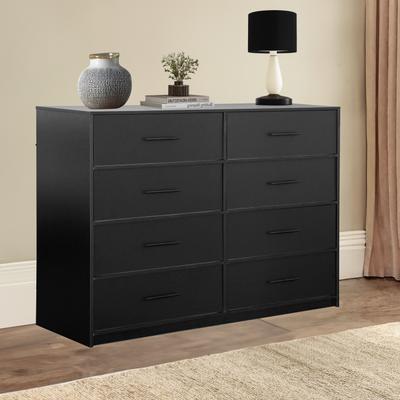 Modern Designs Modern 8-Drawer Large Fabric Dresser With Sturdy Wood Frame
