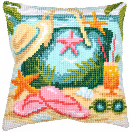 Kreuzstichkissen "Summer Vibes"