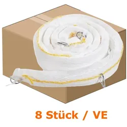 Absorptionsstrumpf PIG® Oil-Only Spaghetti Sperren 8 Stück Abmessung 8 cm Dia x 300 cm, Absorbiert 60 L je Beutel