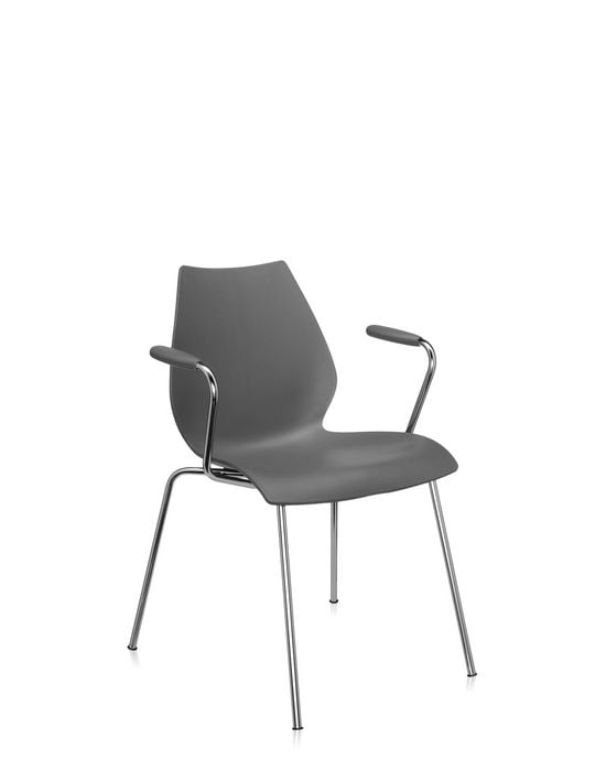 Kartell Maui Stuhl mit Armlehne (anthrazit) anthrazit 028721M