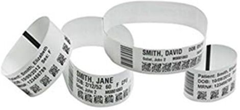 Zebra Z-band 97881K brazalete blanco imprimible