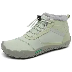Saguaro Kinder Winter Barfußschuhe Defender Will I - Grün 30
