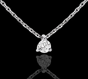 Edenly Collier SolitÃ¤r in Weissgold