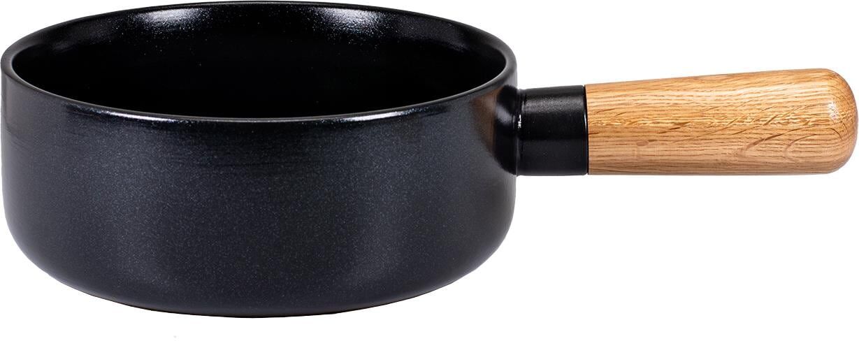 Fondue "Fondue-Caquelon Indura", schwarz, H:10cm Ø:22cm, Fondues, Fondue, Kompatible Kochfelder: Elektro, Gas, Glaskeramik, Induktion schwarz Einheitsgröße