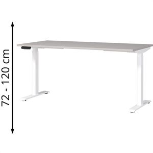 Germania Schreibtisch Jet, 7908-617, kaschmir, elektrisch höhenverstellbar, 160 x 72-120 x 80cm