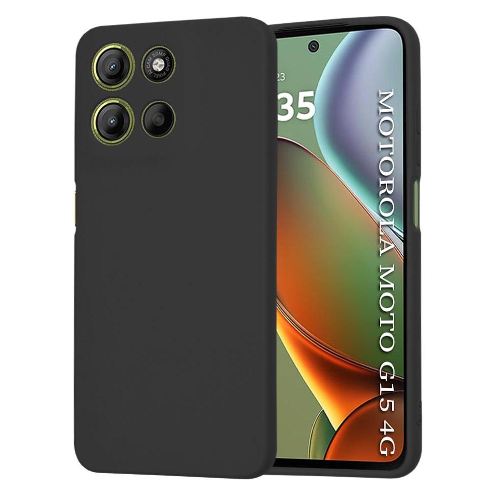 Techsuit - SoftFlex - Motorola Moto G15 / G15 Power - Black (Motorola Moto G15) (61043807)