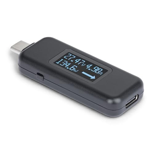 StarTech USB-C Power Tester Digitale Multimeter 240W PD Zwart