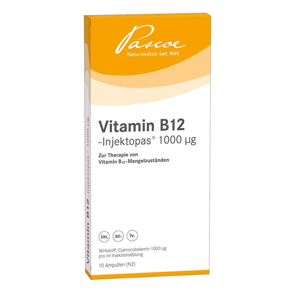 Pascoe pharmazeutische Präparate GmbH Vitamin B12 Injektopas 1000 [my]g Injektionslösung 03262634