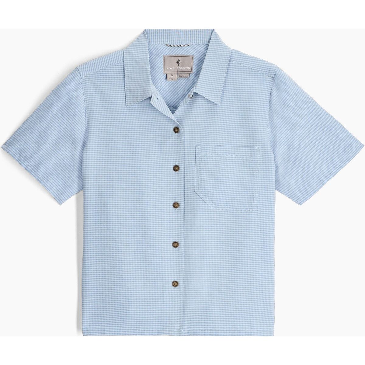 Royal Robbins W Desert Pucker Short Sleeve skyway (599) XL Y14600129599XL