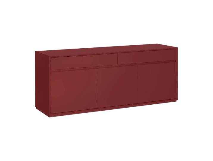 Sideboard Frame, Johann Jakob, karmesinrot, Holzwerkstoff
