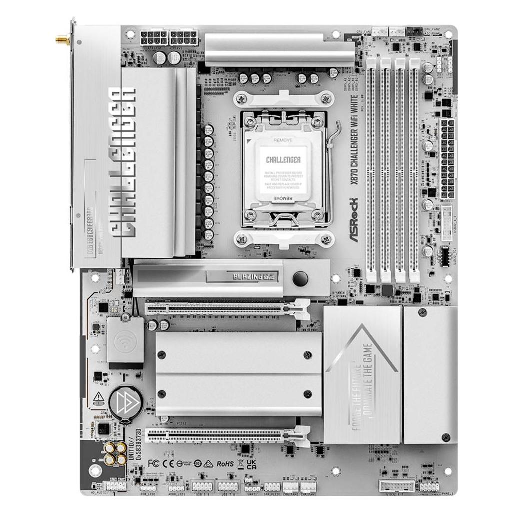 AsRock X870 Challenger WiFi White AM5 ATX HDMI/USB-C (AM5, AMD X870, ATX) (90-MXBUL0-A0UAYZ)