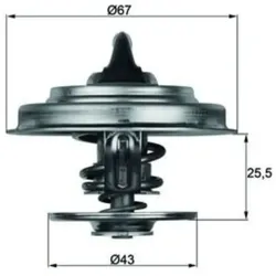 Thermostat Kühlmittel MAHLE TX 18 60D für Mercedes-Benz T2/L T2/Ln1 Kipper Vario