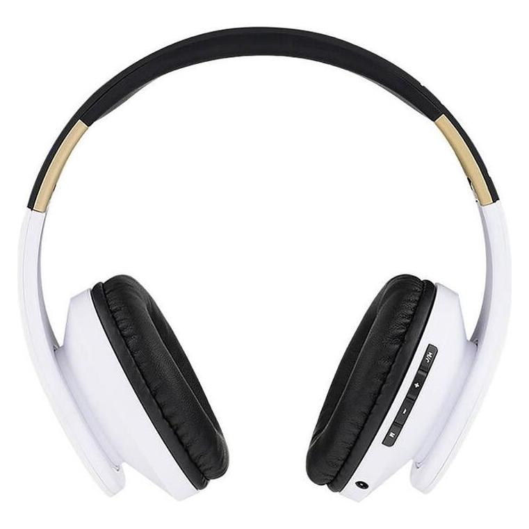 PowerLocus Wireless Headphones P2 (black-white) (Keine Geräuschunterdrückung, 20 h, Kabelgebunden, Kabellos) (pwl-p2-blackwhite)