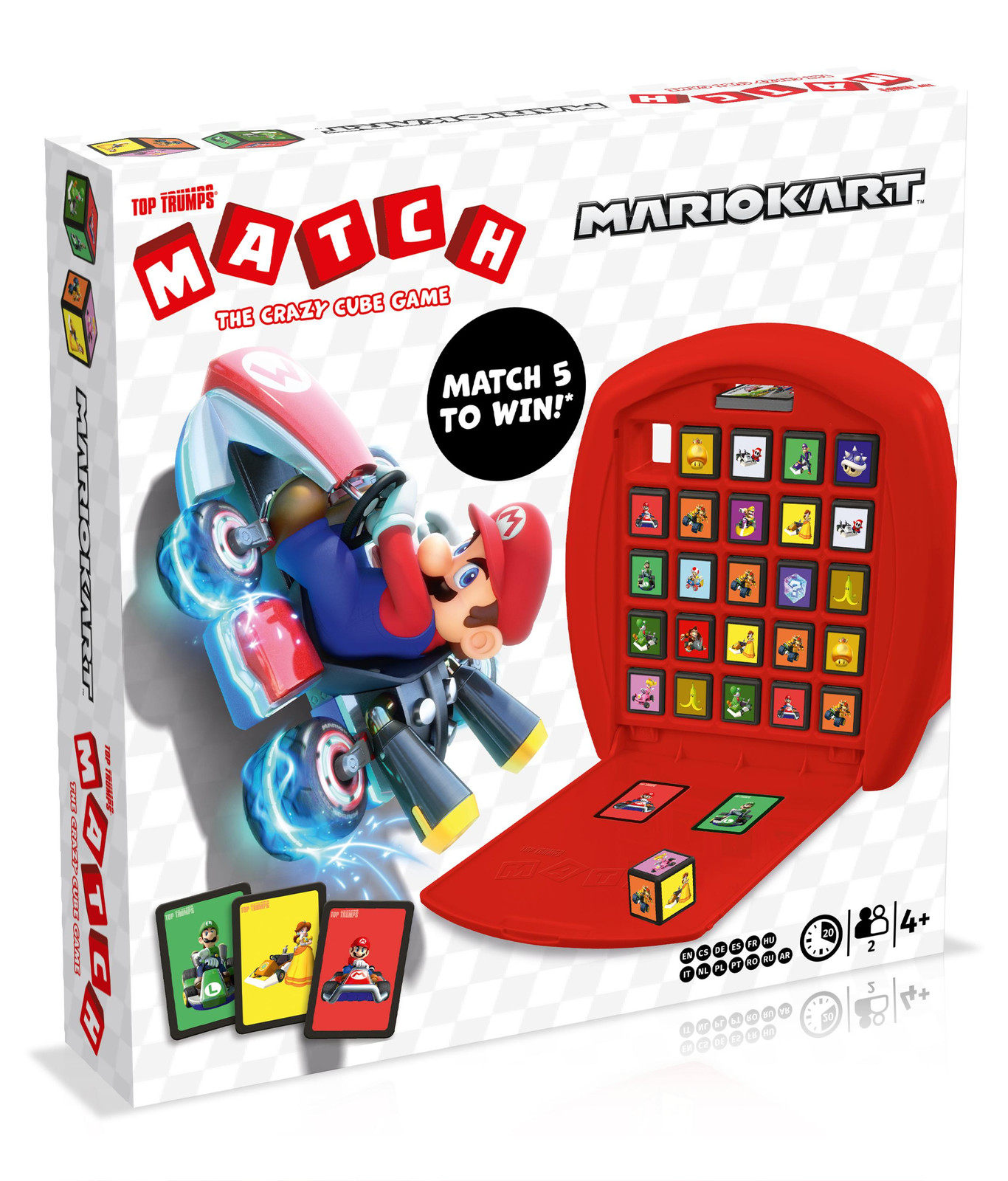 Winning Moves Top Trumps Match Mario Kart Dobbelspel Gezelschapsspel voor Kinderen