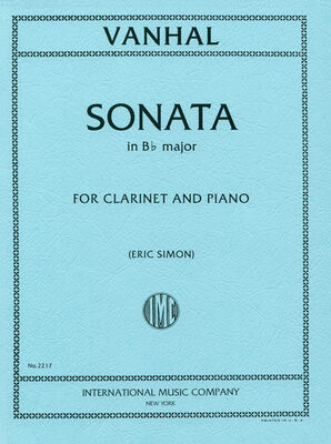 International Music Company Vanhal Sonate B-Dur Klarinette