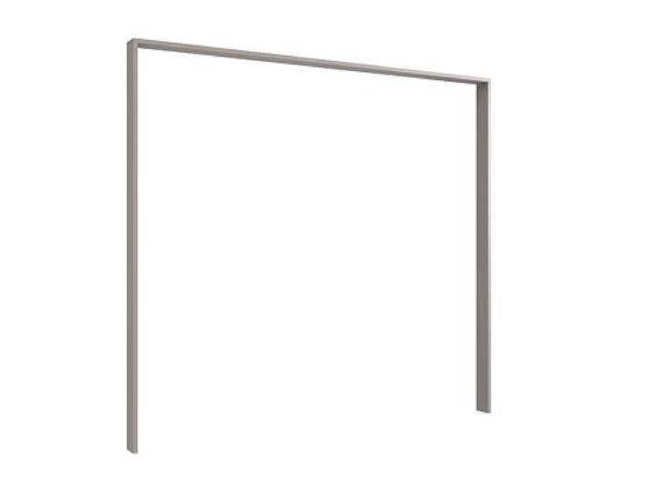 möbelando Passepartout >Saigon< für Schwebetürenschrank 228x213 cm, Saharagrau, modern, Spanplatte, zerlegt, Made in Germany, hochwertig, pflegeleicht, für Schlafzimmer