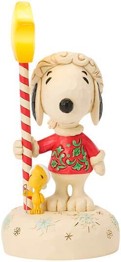 Peanuts by Jim Shore Star Light Star Bright Snoopy with Light-up Star Christmas Figurine