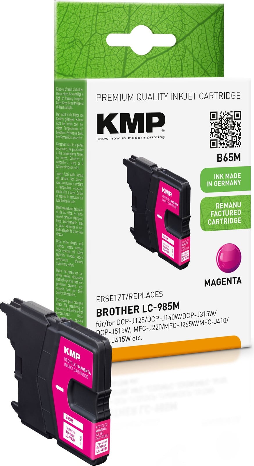KMP Patrone Brother LC-985M 260 S. magenta remanufactured