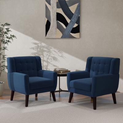 Uixe 2 Set Modern Accent Chair Velvet Armchair