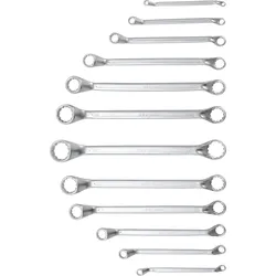 BGS Doppel-Ringschlüssel-Satz tief gekröpft SW 6 - 32 mm 12tlg. - 30200