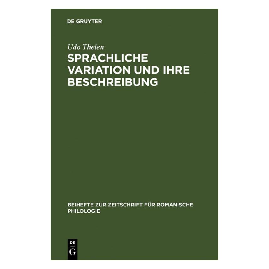 De Gruyter Thelen,U.:Sprachliche Variation (67827809)