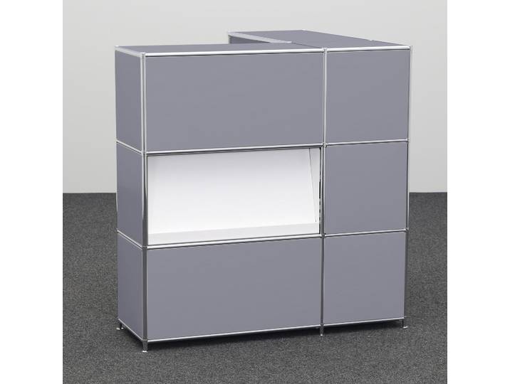 Empfangstheken System4, Silbergrau, Neu - Elegant & Stilvoll