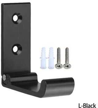 Uplift Treasures Matte Black Folding Wall Hook black l