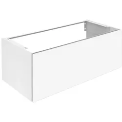 Keuco X-Line Waschtisch-Unterschrank 33171290000 Dekor inox seidenmatt, Glas inox satiniert, 100x40x49cm