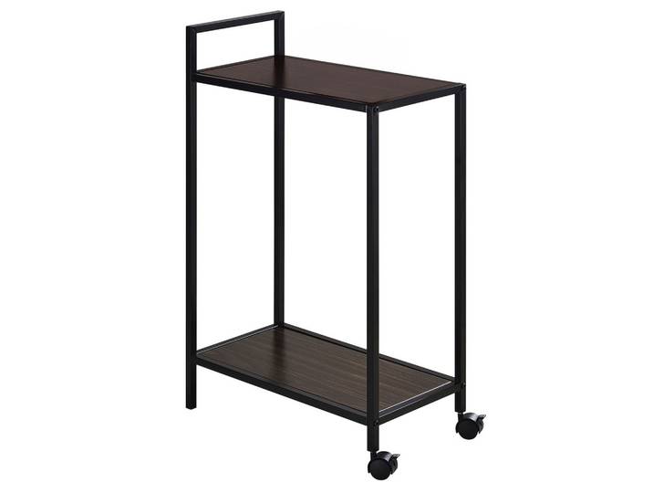 SERVIERWAGEN RIVO schwarz/Walnuß