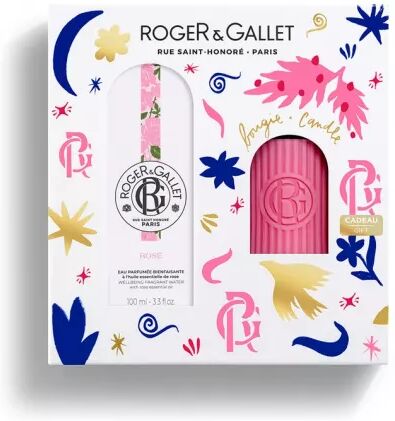 Roger & Gallet Set de regalo de perfume R&G; Rose Eau 100ml + Vela