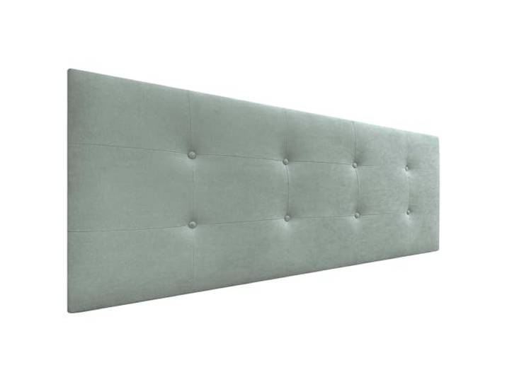 DHOME Gepolstertes Kopfteil 8cm Dick - ACUALINE Stoff und Kunstleder für Betten (Stoff Aquamarin, 135cm für 120/135/140 Betten)