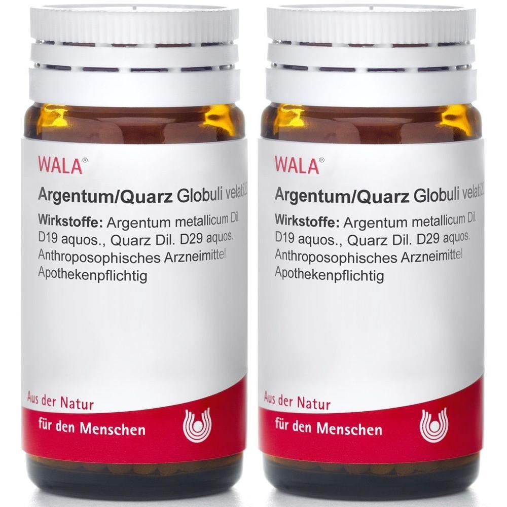 Argentum/Quarz Globuli 2x 2x20 g