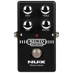 NUX Effektgerät Recto-Distortion Verzerrer Pedal (Gitarre), Effektpedal, Schwarz