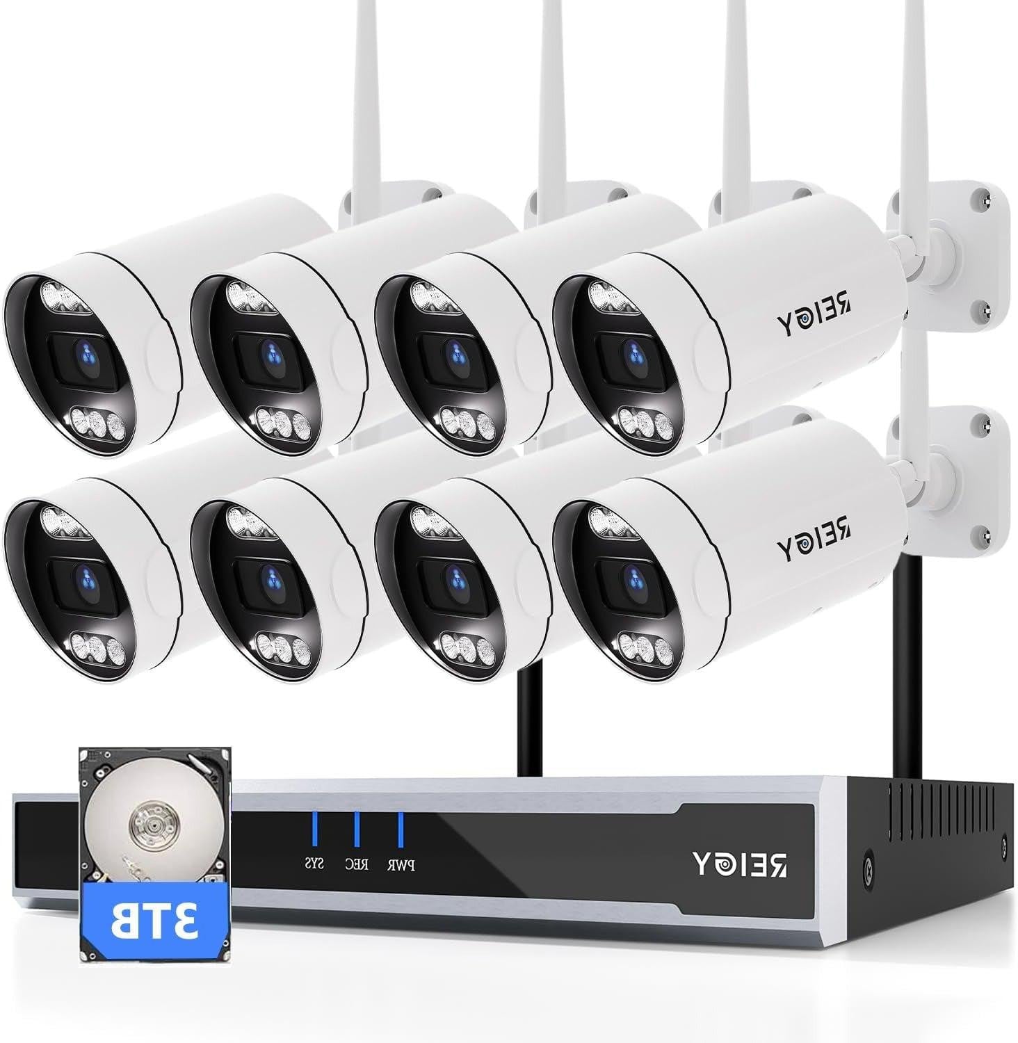 Selius 5MP Draadloos Bewakingscamera Systeem - Outdoor CCTV Beveiligingscamera Set