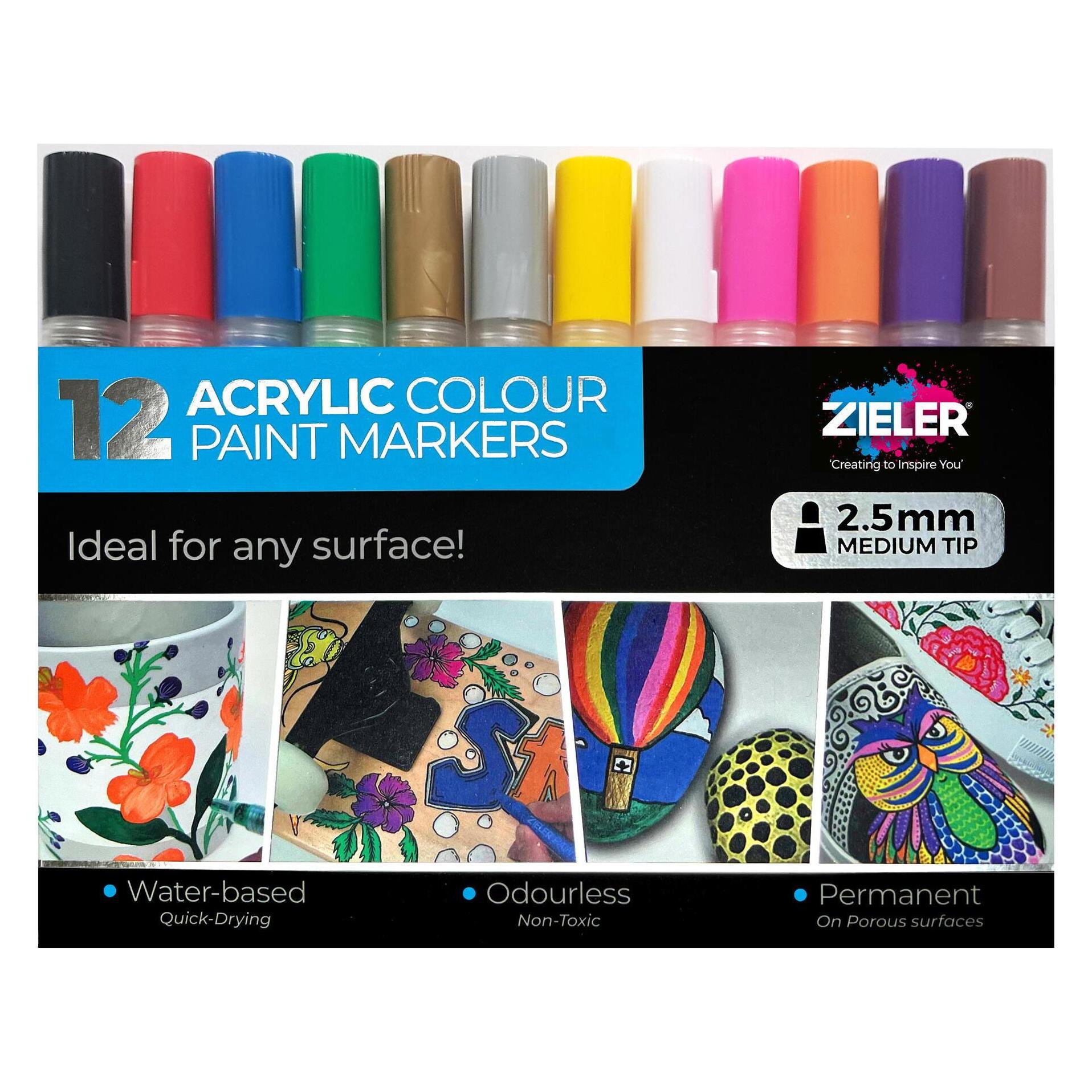 Zieler Paint Markers Medium (609299290) (12x) (609299290)
