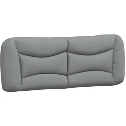 vidaXL Kopfteil-Kissen "Hvar" Hellgrau 137 cm Stoff