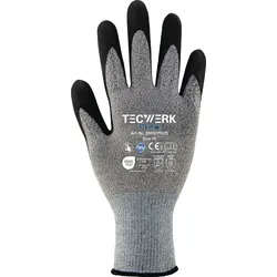 Handschuhe Flex Gr.9 grau/schwarz EN 388 PSA II TECWERK